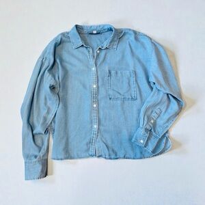 LOFT Light Blue Denim Shirt